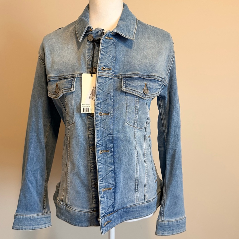 NWT ZADIG & VOLTAIRE KASE HOPE DENIM JACKET LIGHT BLUE SIZE SMALL - Picture 11 of 12
